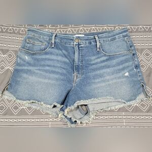 Good American Good Curve Denim Shorts Size 15